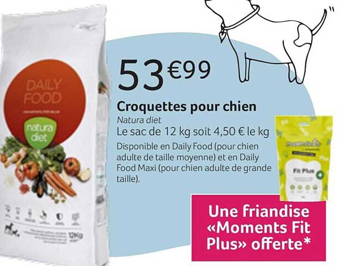 croquettes pour chien natura diet