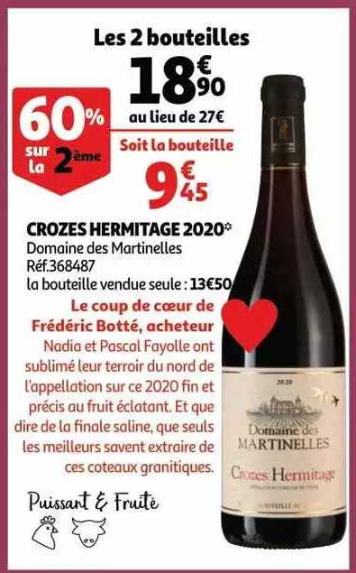 crozes hermitage 2020 domaine des martinelles