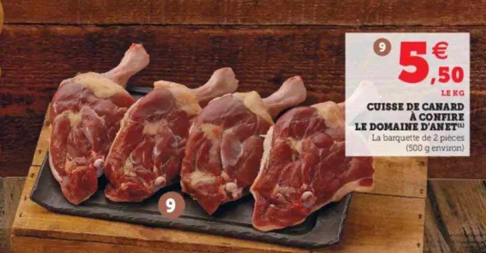 cuisse de canard à confire le domaine d'anet