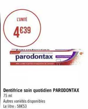 Dentifrice Soin Quotidien Parodontax
