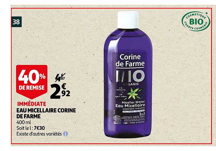 eau micellaire corine de farme