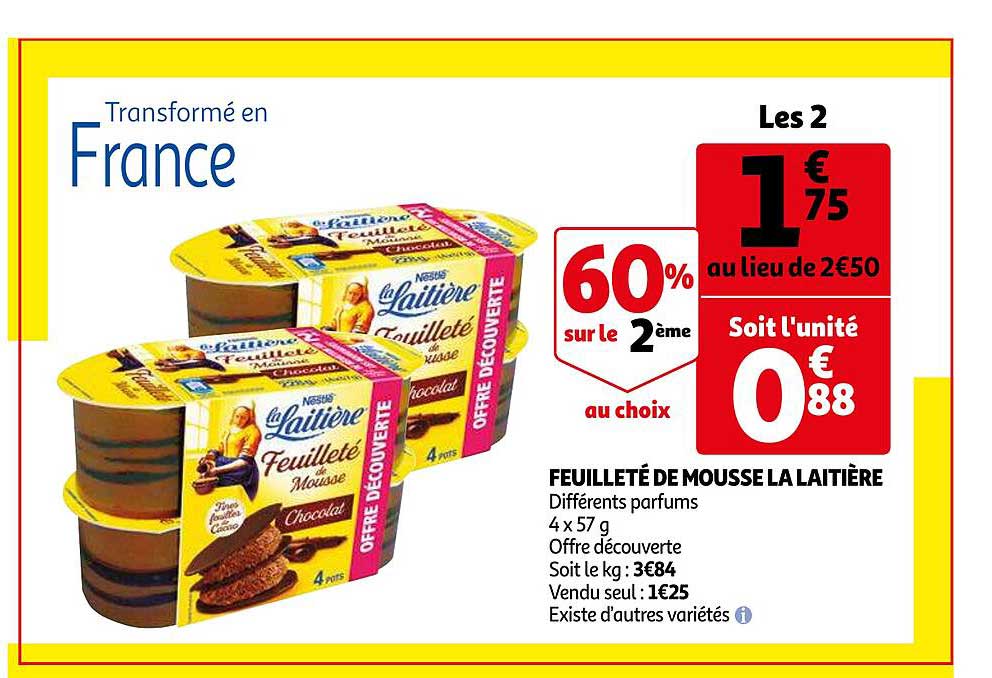 Feuilleté De Mousse La Laitière