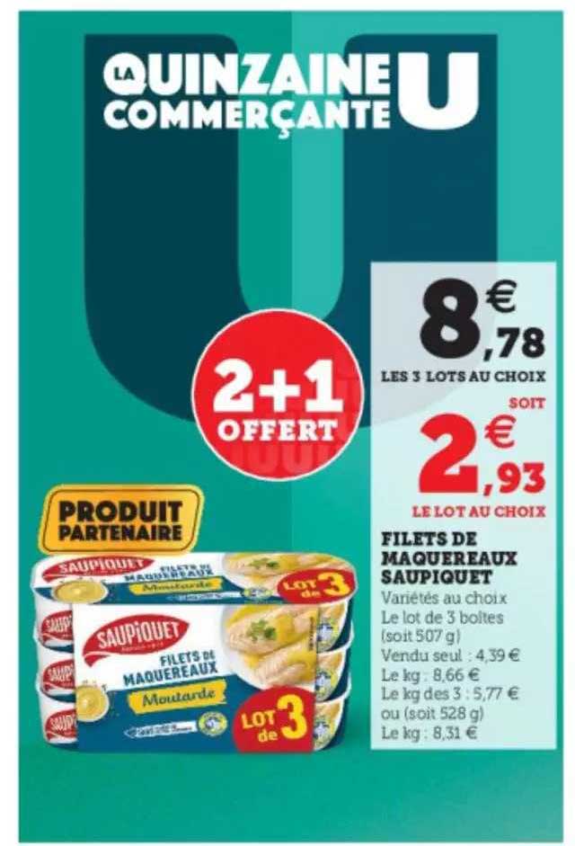 Filets De Maquereaux Saupiquet