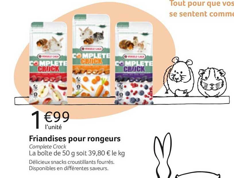 friandises por rongeurs complete crock