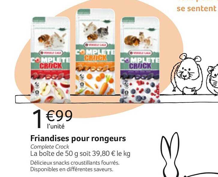 friandises pour rongeurs complete crock