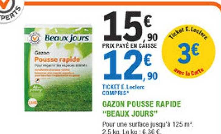 gazon pousse rapide "beaux jours"