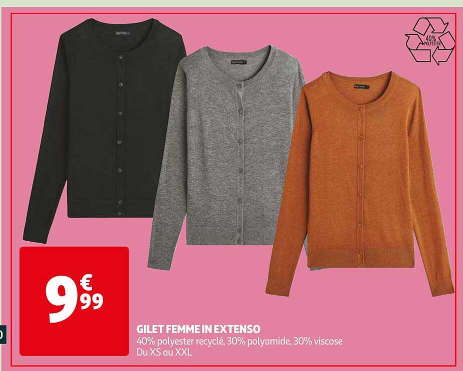 gilet femme in extenso