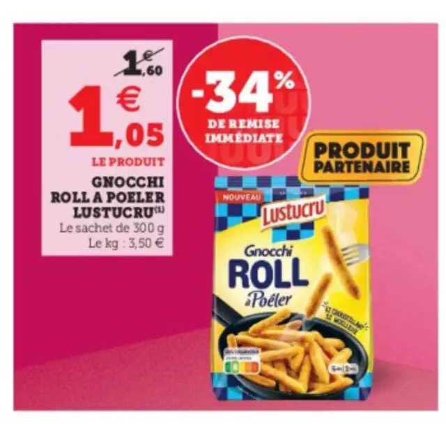 gnocchi roll à poêler lustucru