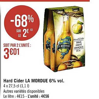 hard cider la mordue 6% vol.