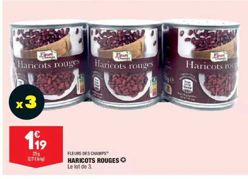 haricots rouges fleurs des champs