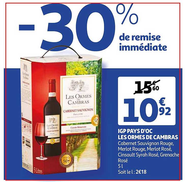 igp pays d'oc les ormes de cambras