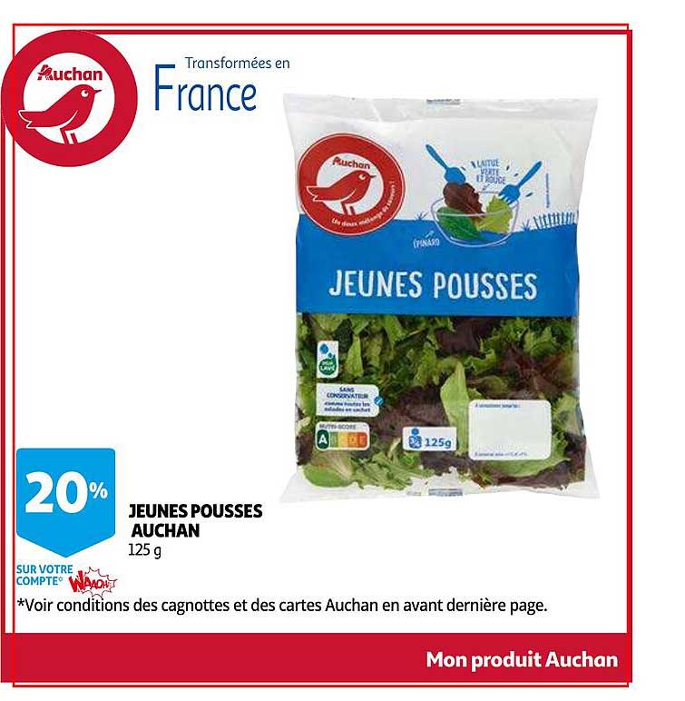 jeunes pousses auchan