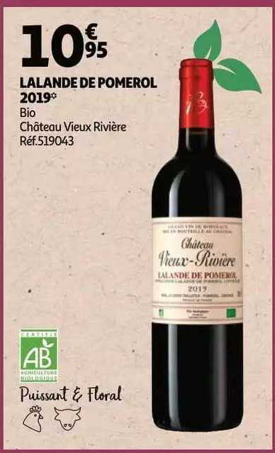 lalande de pomerol 2019 bio château vieux rivière