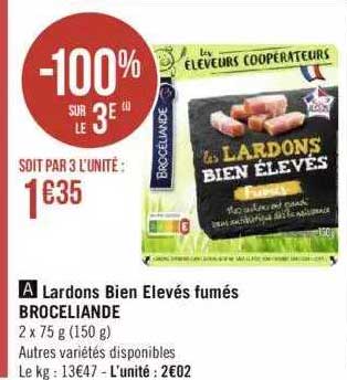 lardons bien élevés fumés broceliande