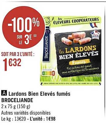lardons bien élevés fumés brocéliande