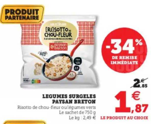 légumes surgelés paysan breton