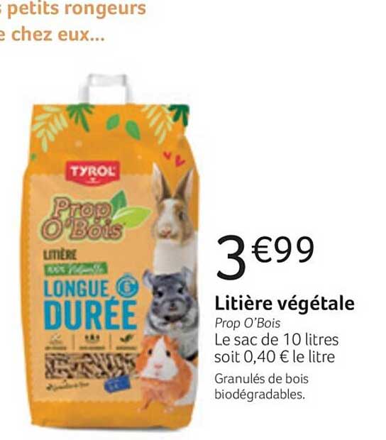 litière végétale prop o'bois