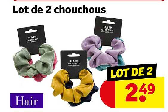 lot de 2 chouchous