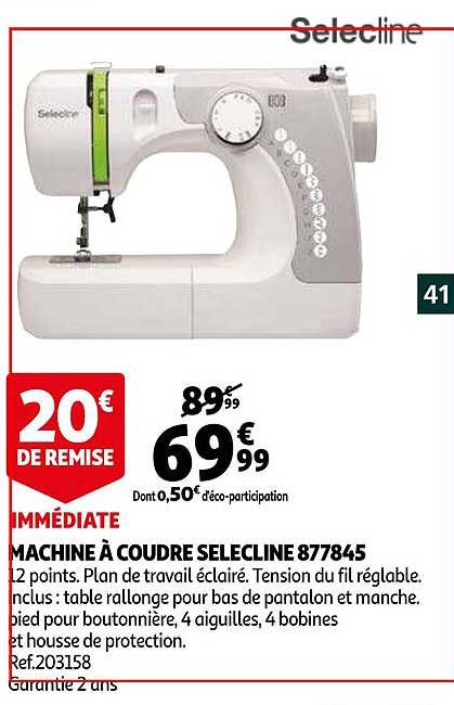 machine à coudre selecline