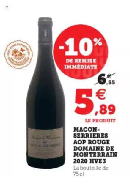 macon-serrières aop rouge domaine de monterrain 2020 hve 3