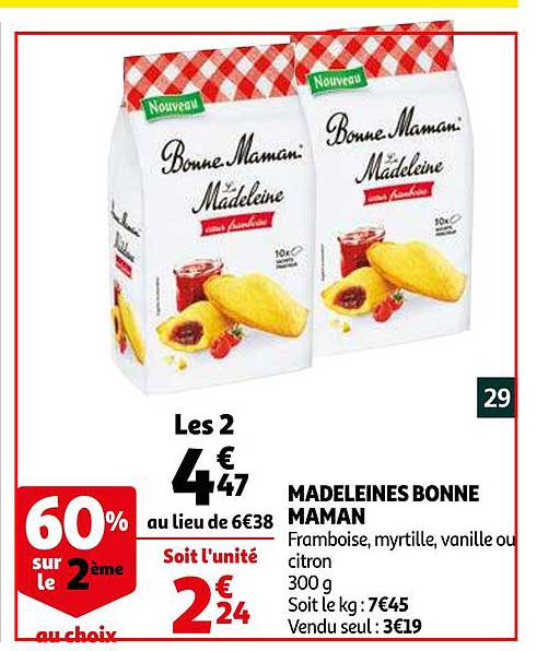 madeleines bonne maman