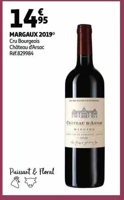 margaux 2019 cru bourgeois château d'arsac
