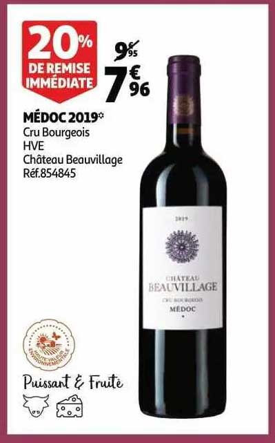 médoc 2019 cru bourgeois hve château beauvillage