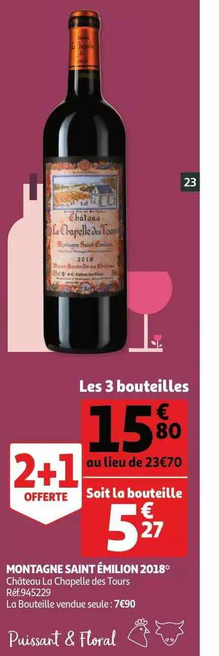 montagne saint émilion 2018 château la chapelle des tours