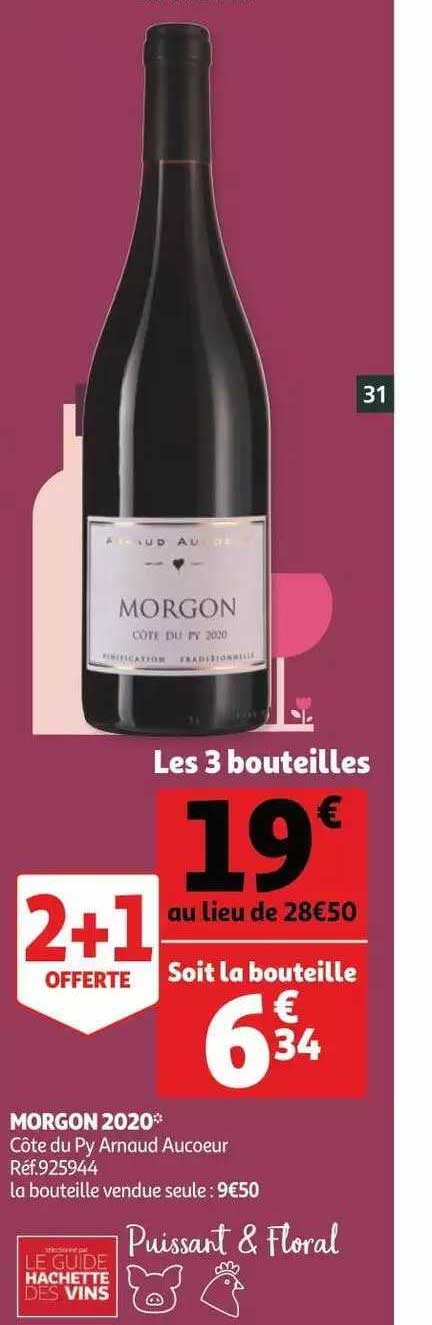 morgon 2020 côte du py arnaud aucoeur