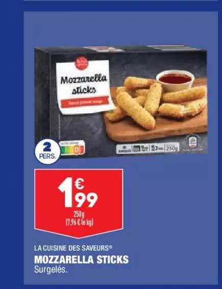 Mozzarella Sticks La Cuisine Des Saveurs