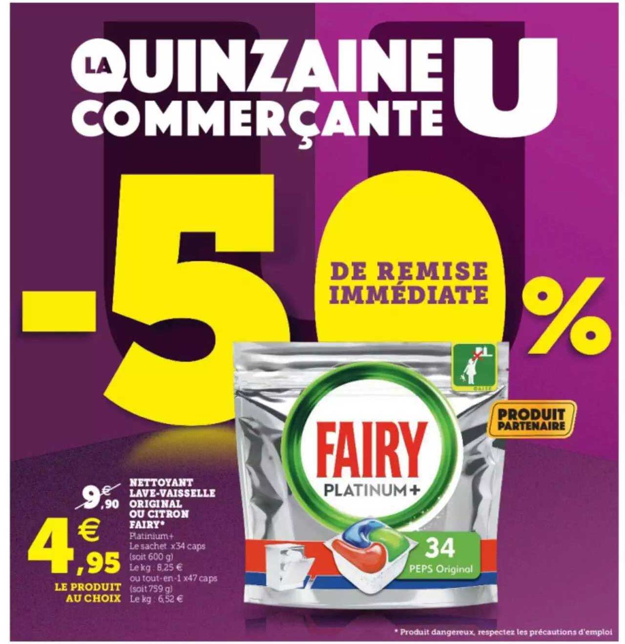 nettoyant lave-vaisselle original ou citron fairy