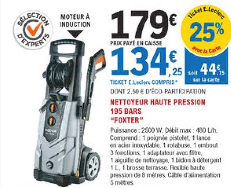 nettoyeur haute pression 195 bars "foxter"