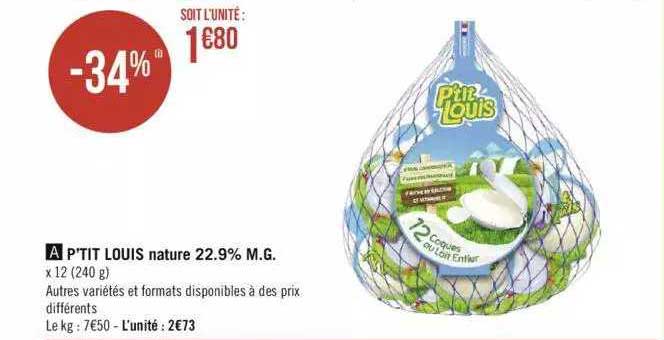 p'tit louis nature 22.9% m.g.