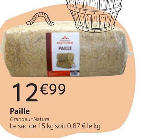 paille grandeur nature