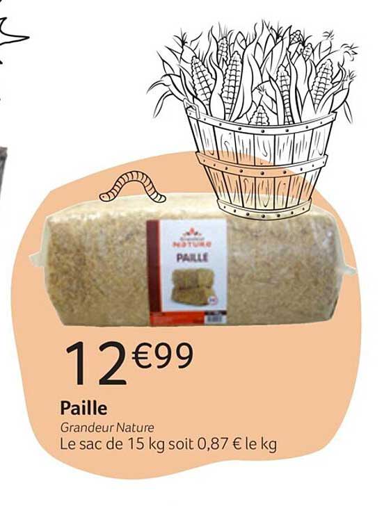 paille grandeur nature