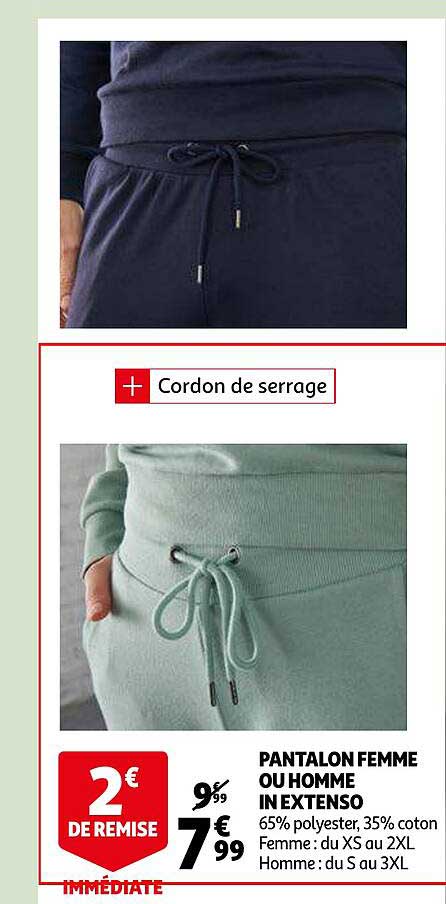 pantalon femme ou homme in extenso