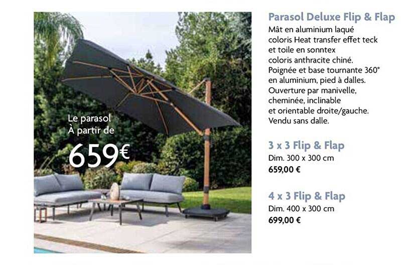 parasol deluxe flip & flap