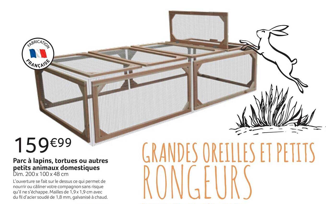 parc à lapins, tortues ou autres petits animaux domestiques