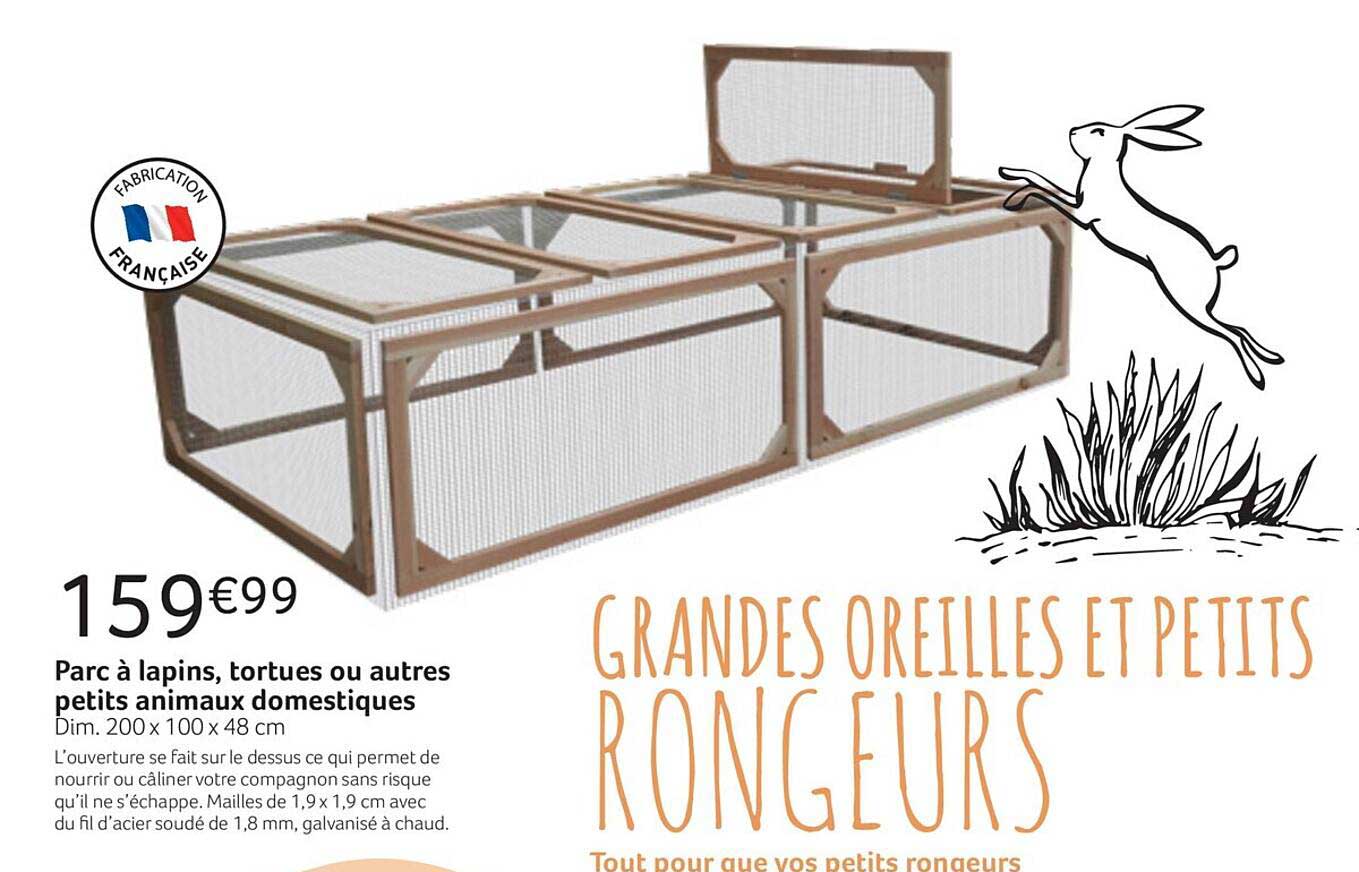 parc à lapins, tortues ou autres petits animaux domestiques