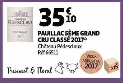 pauillac 5ème grand cru classé 2017 château pédesclaux