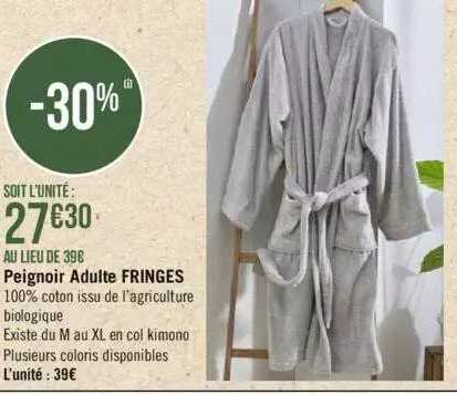 Peignoir Adulte Fringes