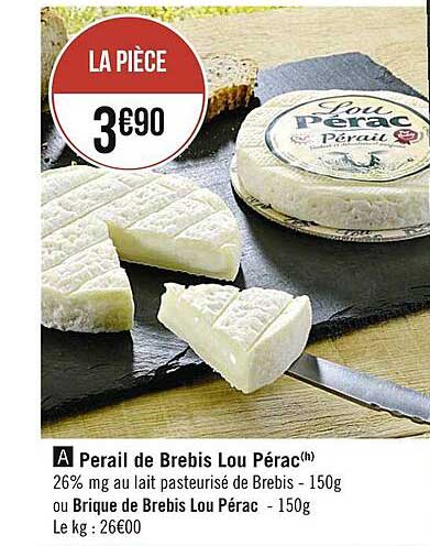 perail de brebis lou pérac ou brique de brebis lou pérac