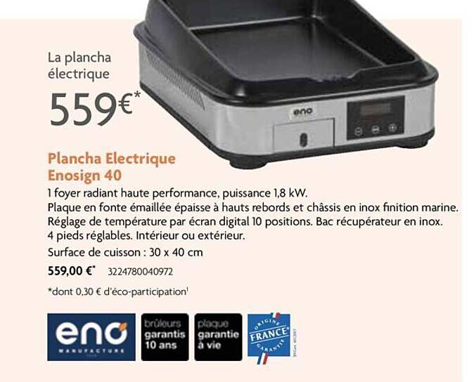plancha électrique enosign 40