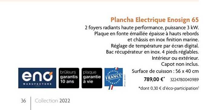 plancha électrique enosign 65