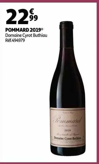 pommard 2019 domaine cyrot buthiau