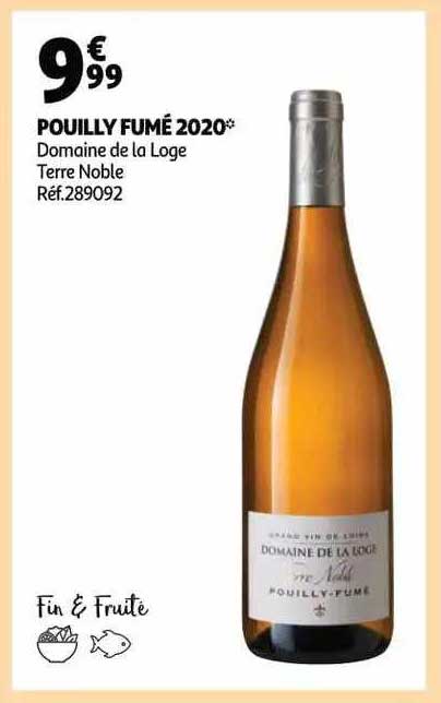 pouilly fumé 2020 domaine de la loge terre noble