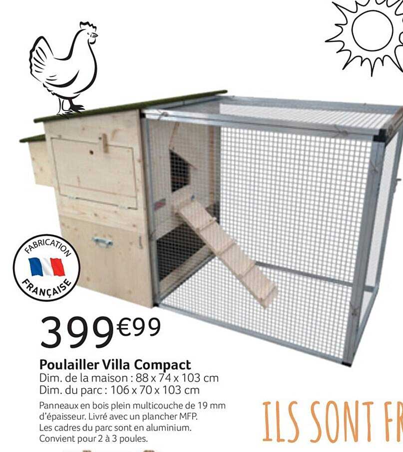 Poulailler Villa Compact