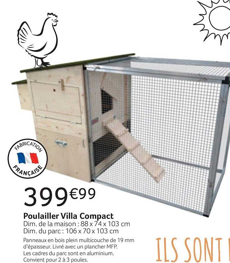 poulailler villa compact