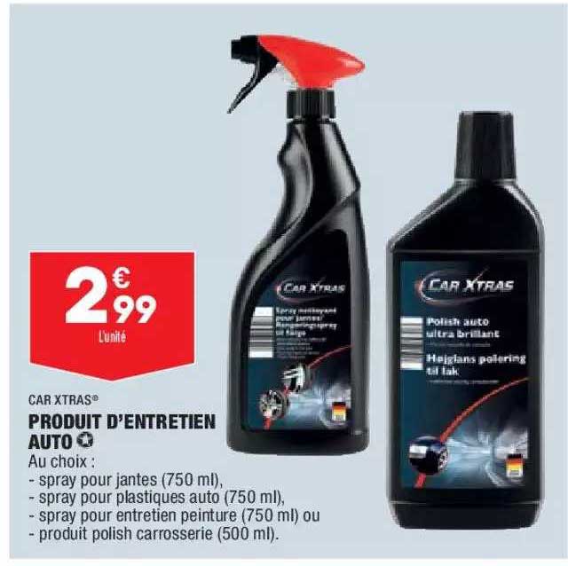 produit d'entretien auto car xtras
