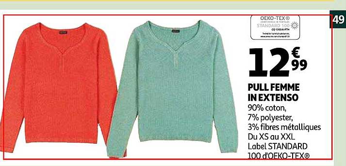 pull femme in extenso